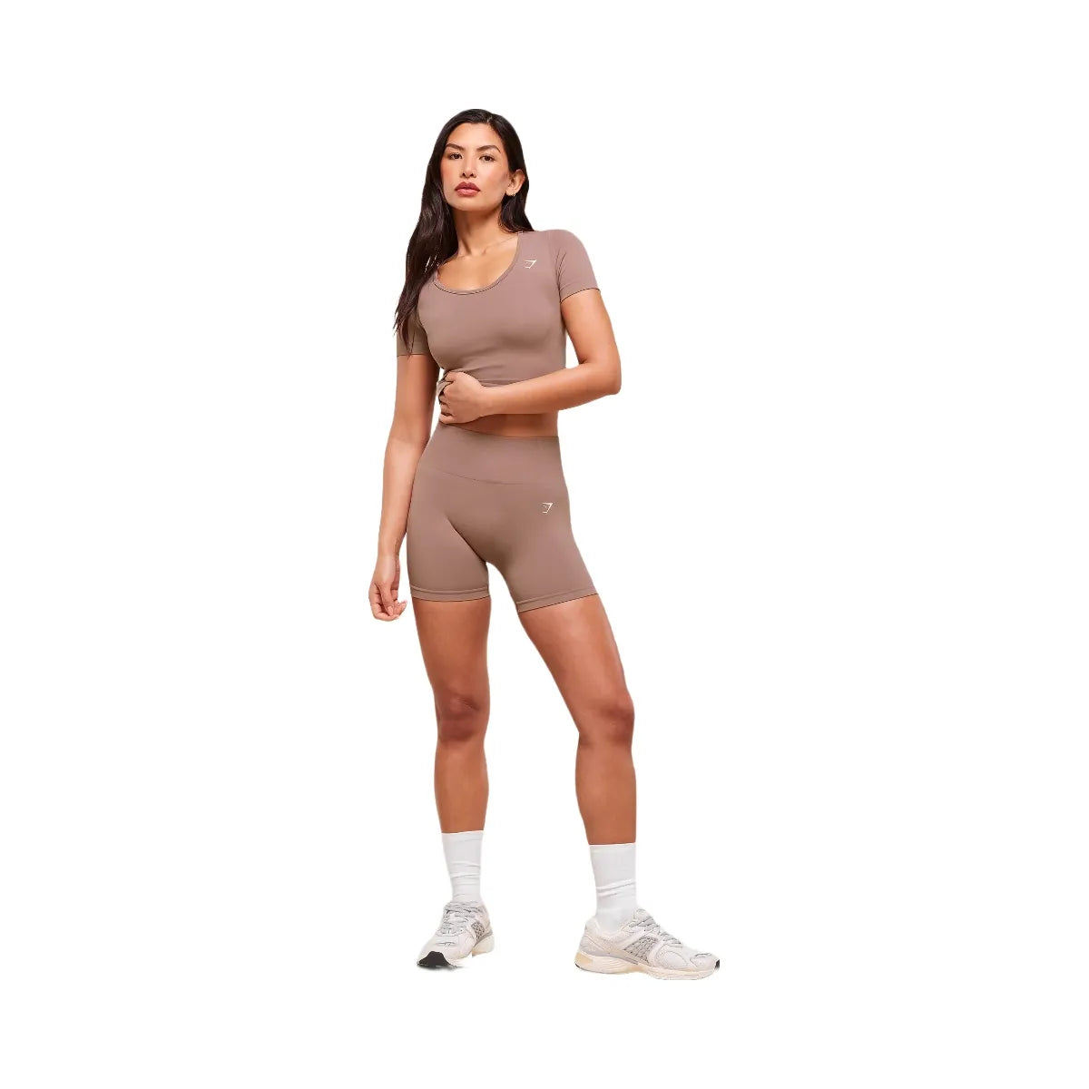 Gymshark Everyday Seamless Tight Fit Crew Neck Tee - Chestnut Pink