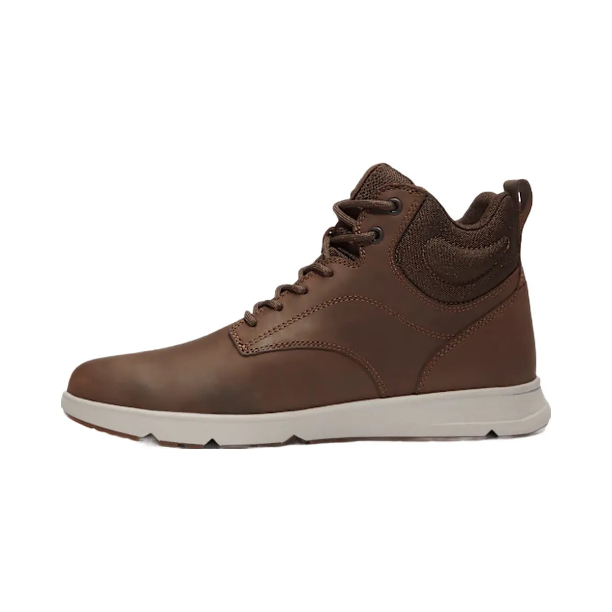 Timberland Men's Parker Street High-Top Sneaker Dark Brown Full-Grain