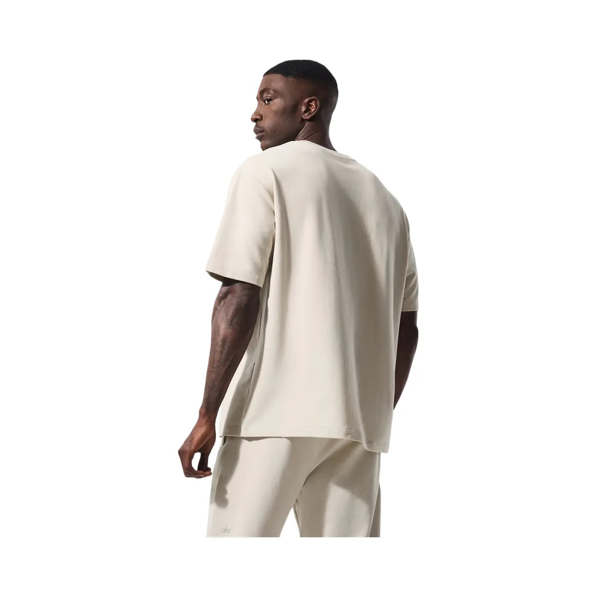 Alo Men's Double Take Short Sleeve - Bone