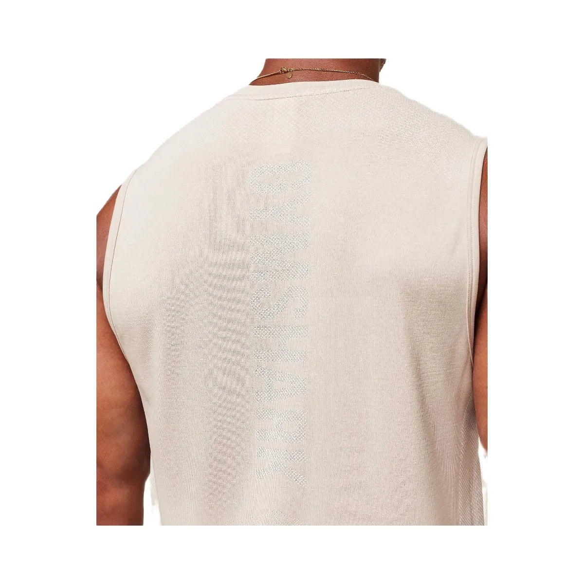 Gymshark Lightweight Seamless Tank - Pebble Grey/White