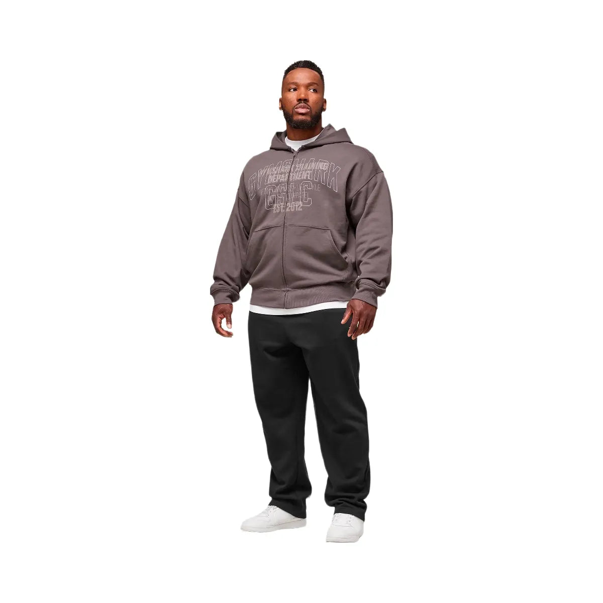 Gymshark Authentic Apparel Zip Up Hoodie - Brushed Purple