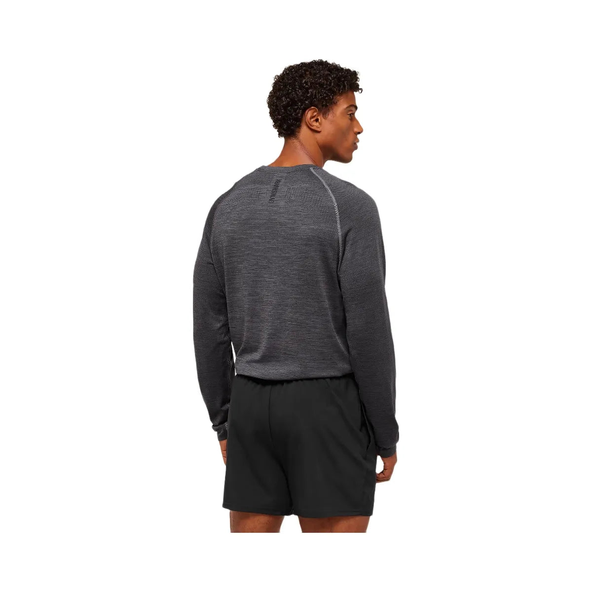 Gymshark Versatile Seamless Long Sleeve T-Shirt - Dark Grey/Black
