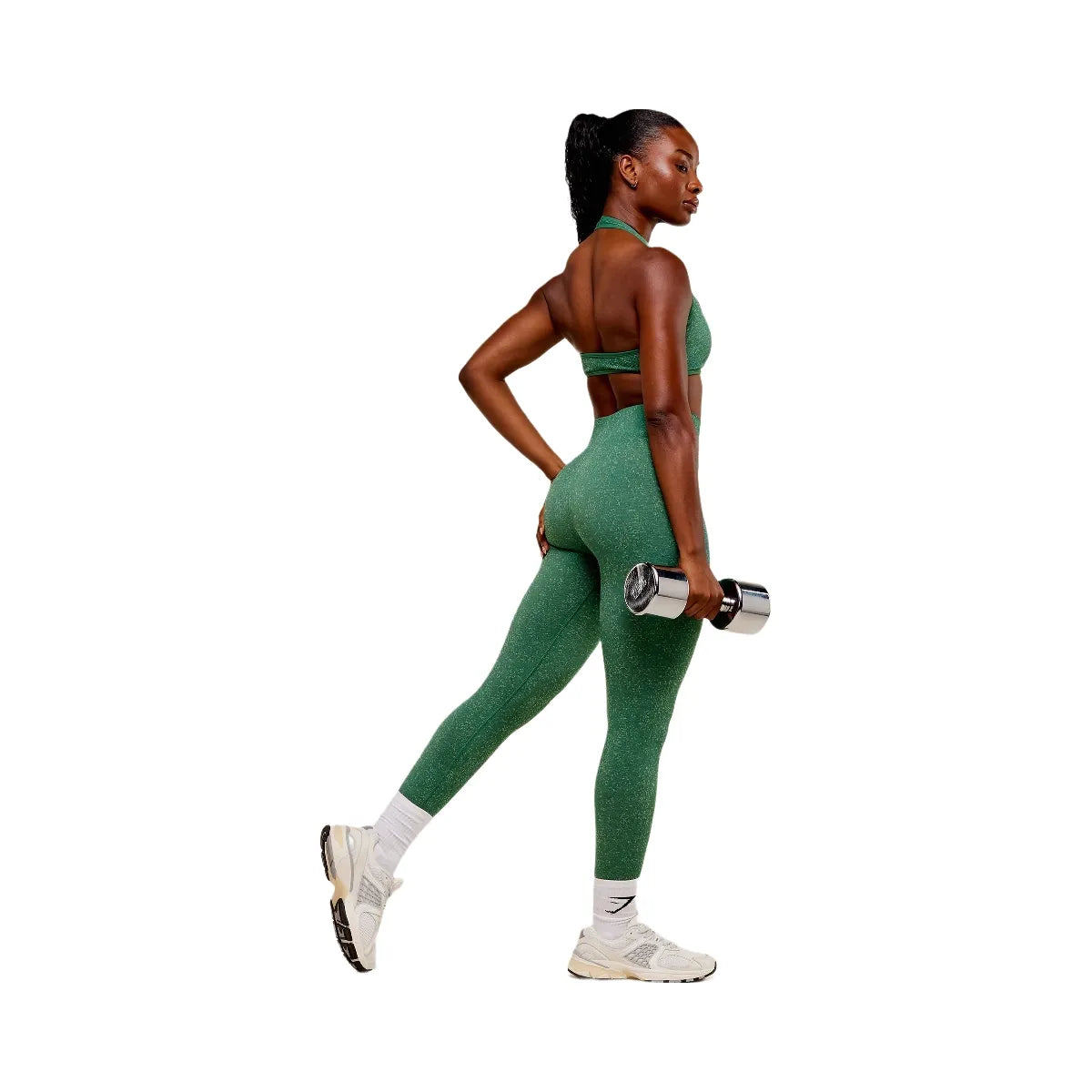 Gymshark Adapt Fleck x Whitney Seamless Leggings - Lift Green/Clay Green