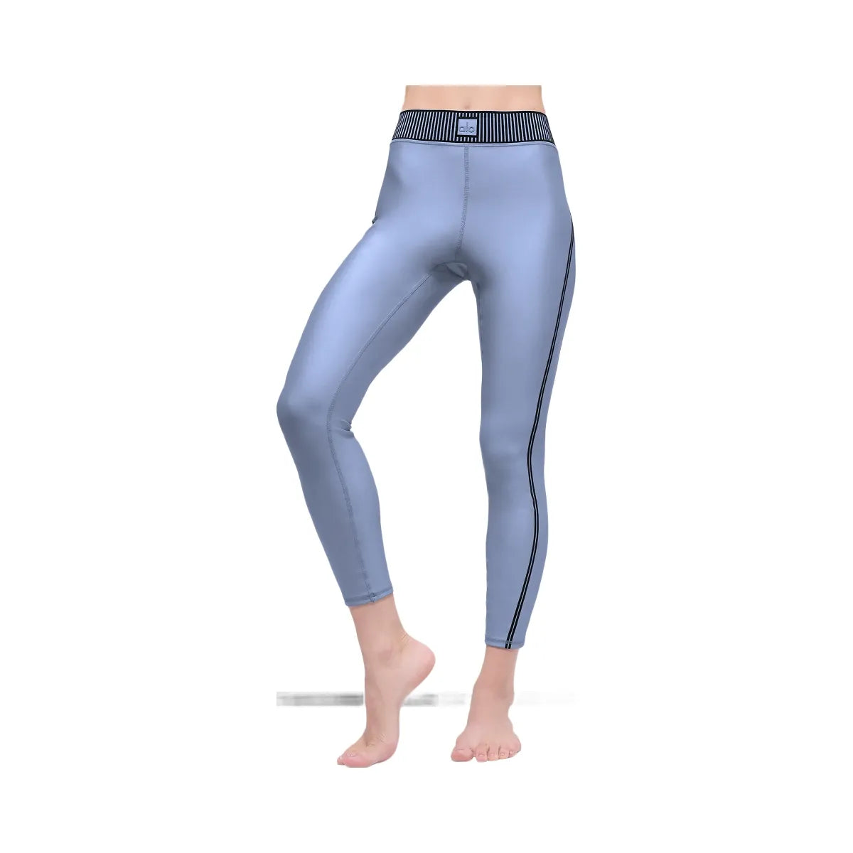 Alo Women's Airlift High-Waist 7/8 Line Up Legging - Winter Frost