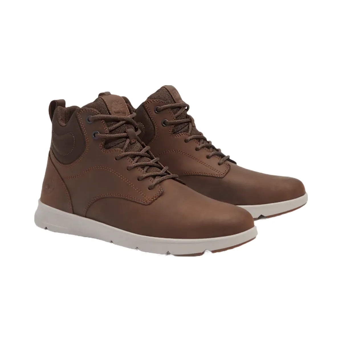Timberland Men's Parker Street High-Top Sneaker Dark Brown Full-Grain