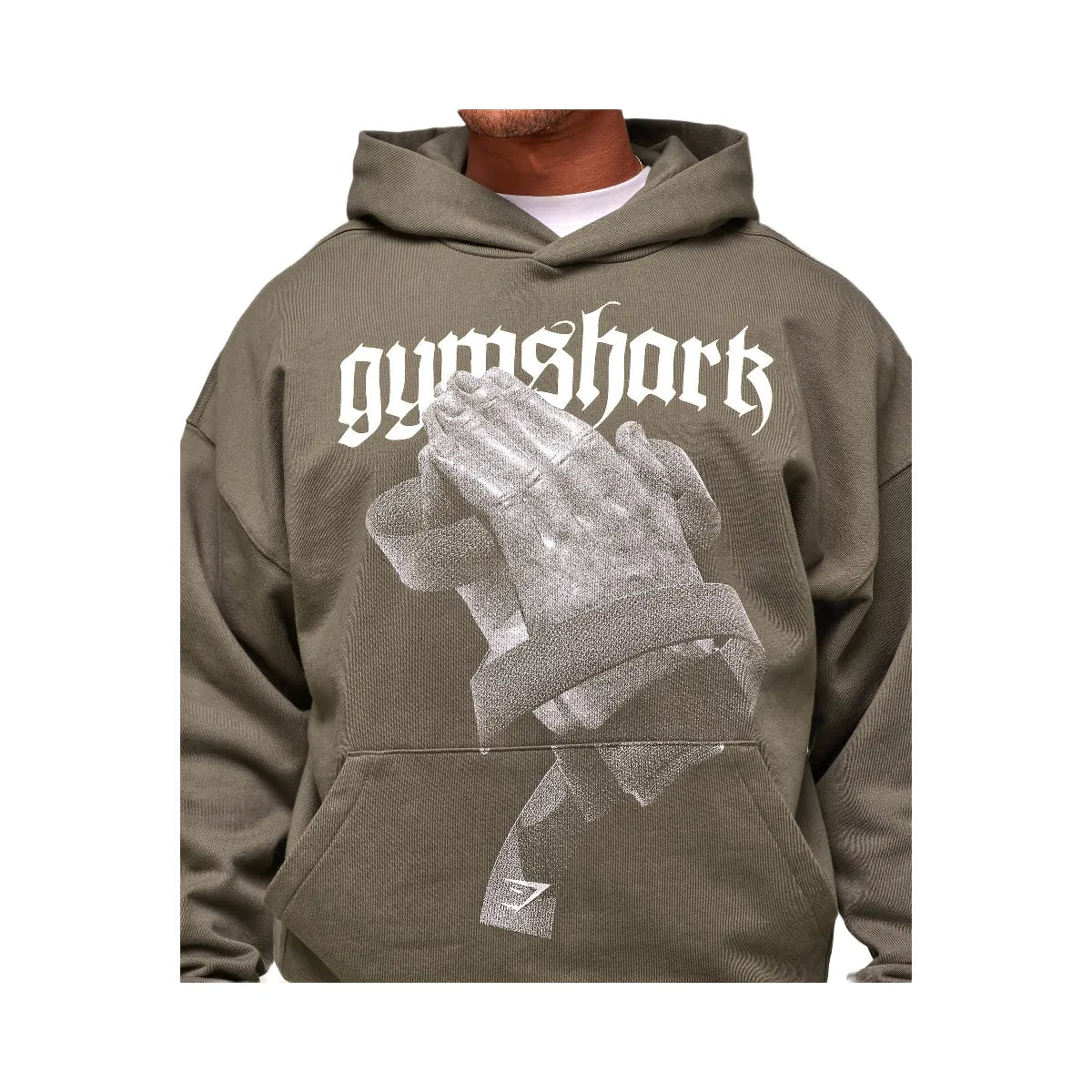 Gymshark Prayer Hands Hoodie - Camo Brown