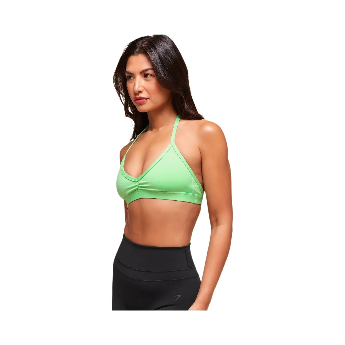 Gymshark Minimal Halterneck Sports Bra - Active Green