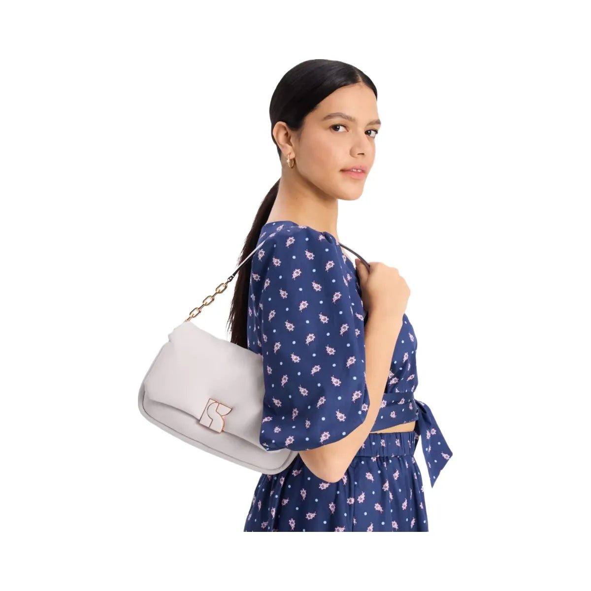 Kate Spade Dakota Puffy Leather Crossbody Lilac Moonlight