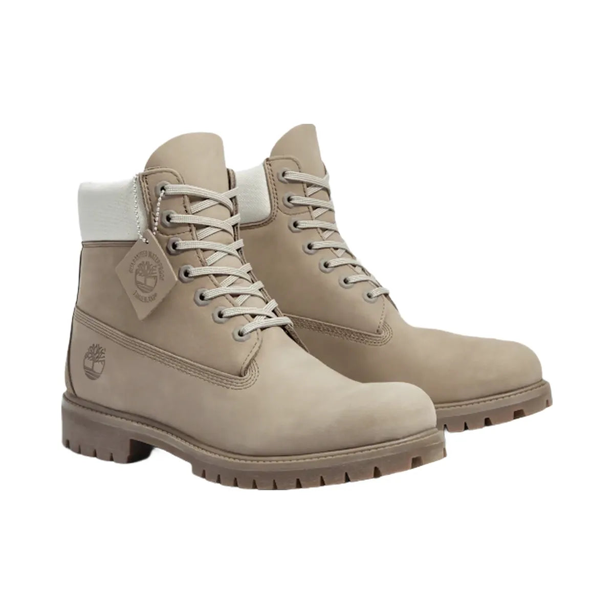Timberland Premium 6-Inch Waterproof Boot Grey Nubuck/Light Green Men'S