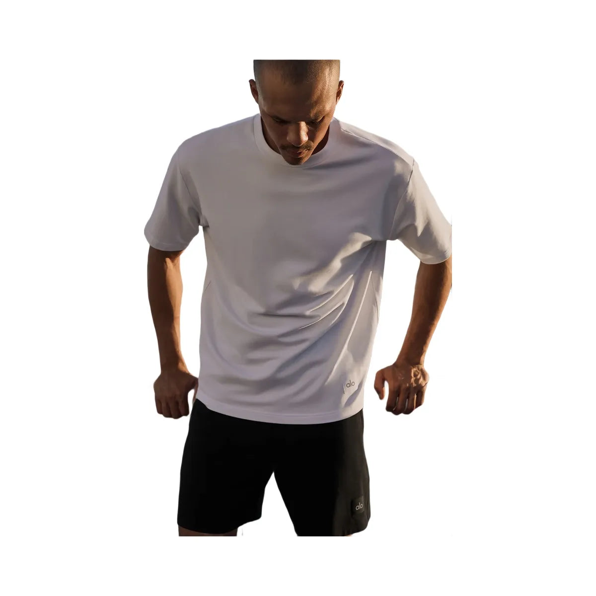 Alo Men's Double Take Short Sleeve - White