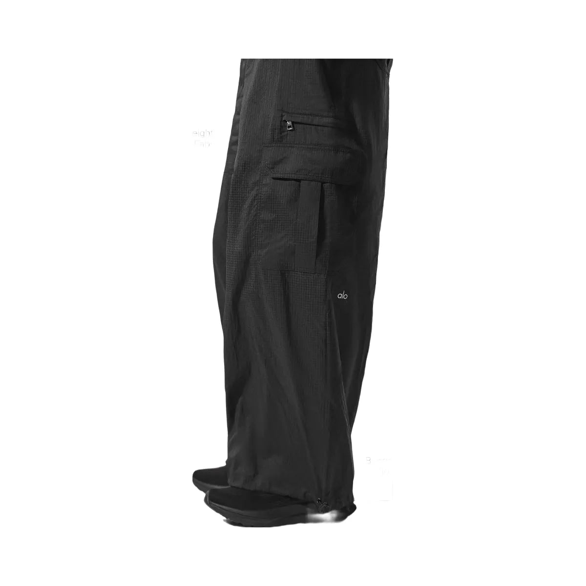 Alo Women's Sheer Game Time Wide Leg Jogger - Black