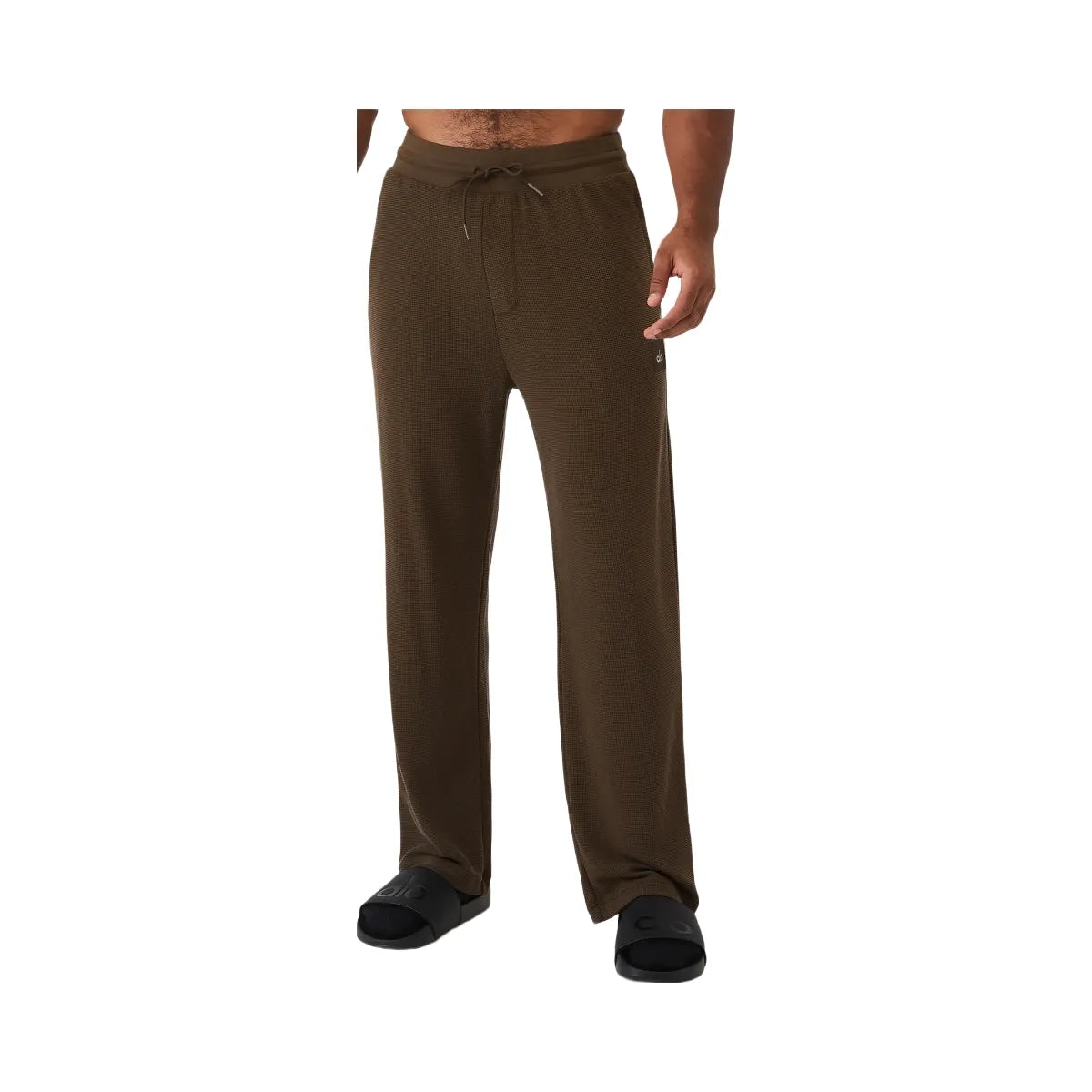 Alo Men's Micro Waffle Fast Break Sweatpant - Espresso