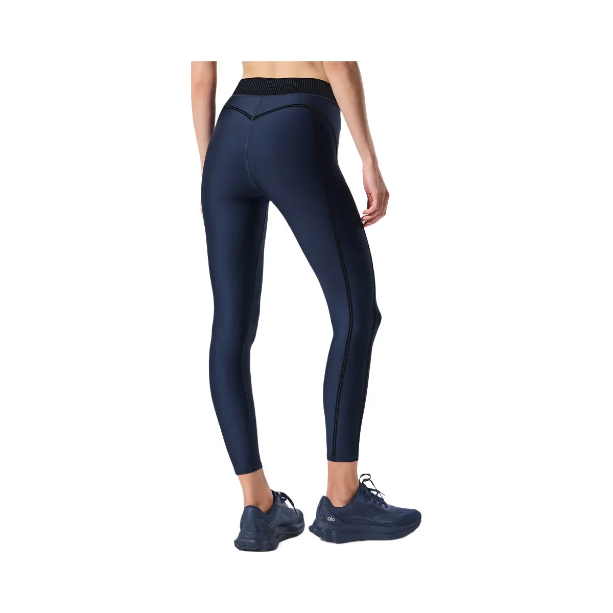 Alo Women's Airlift High-Waist 7/8 Line Up Legging - Navy