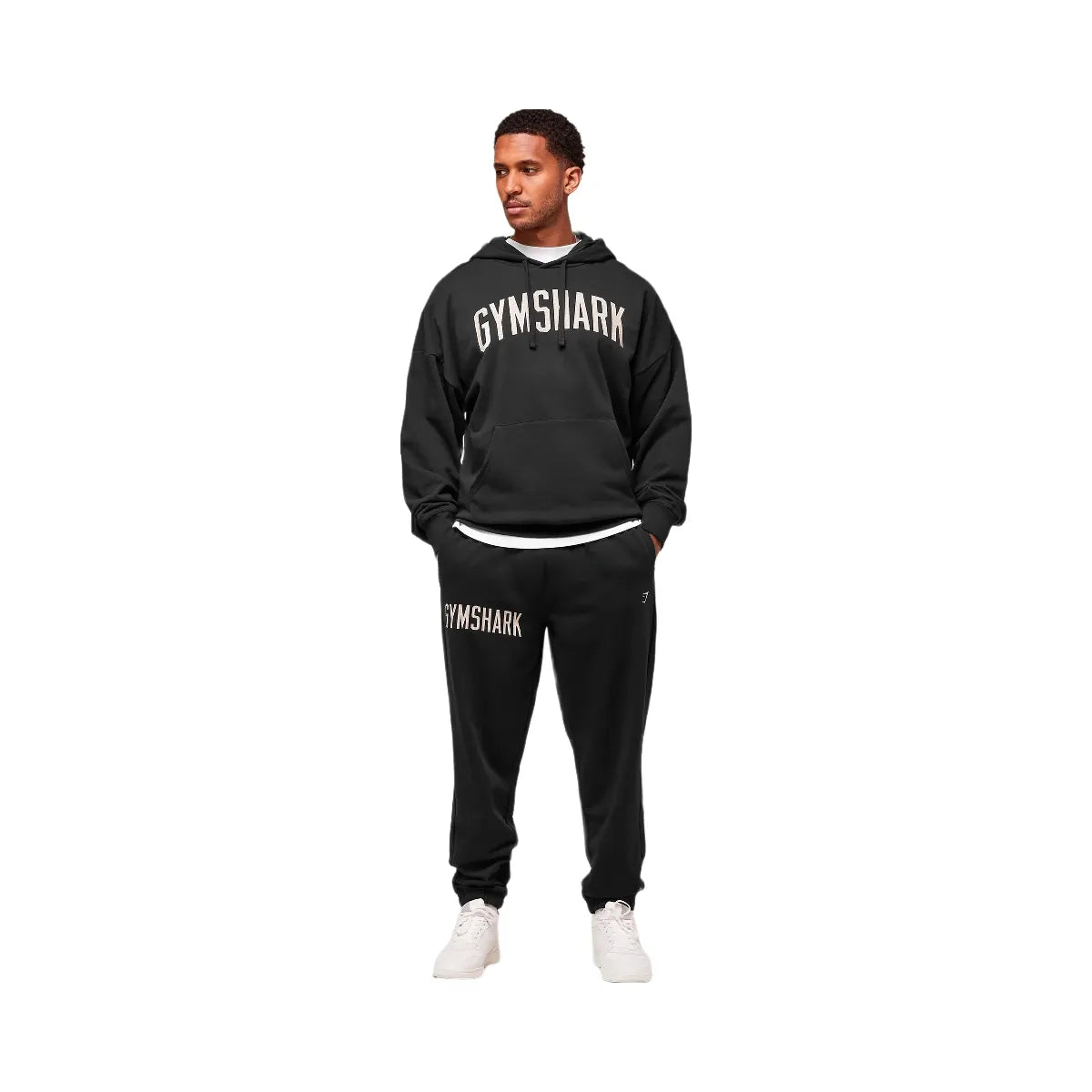 Gymshark Worn Graphic Jogger - Black