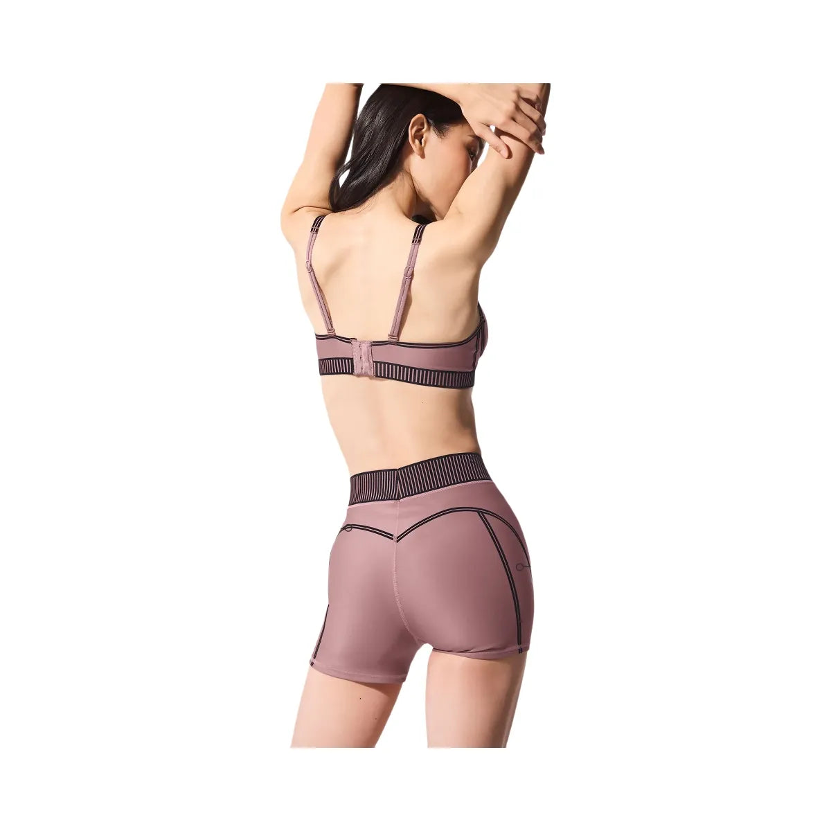 Alo Women's Airlift High-Waist Line Up Short - Smoky Quartz