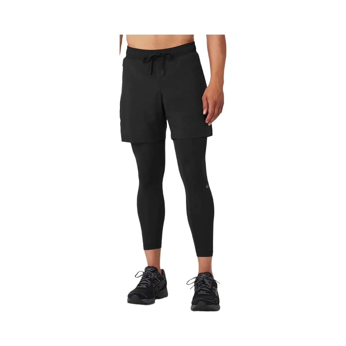 Alo Men's Stability 2-In-1 Pant - Black/Black