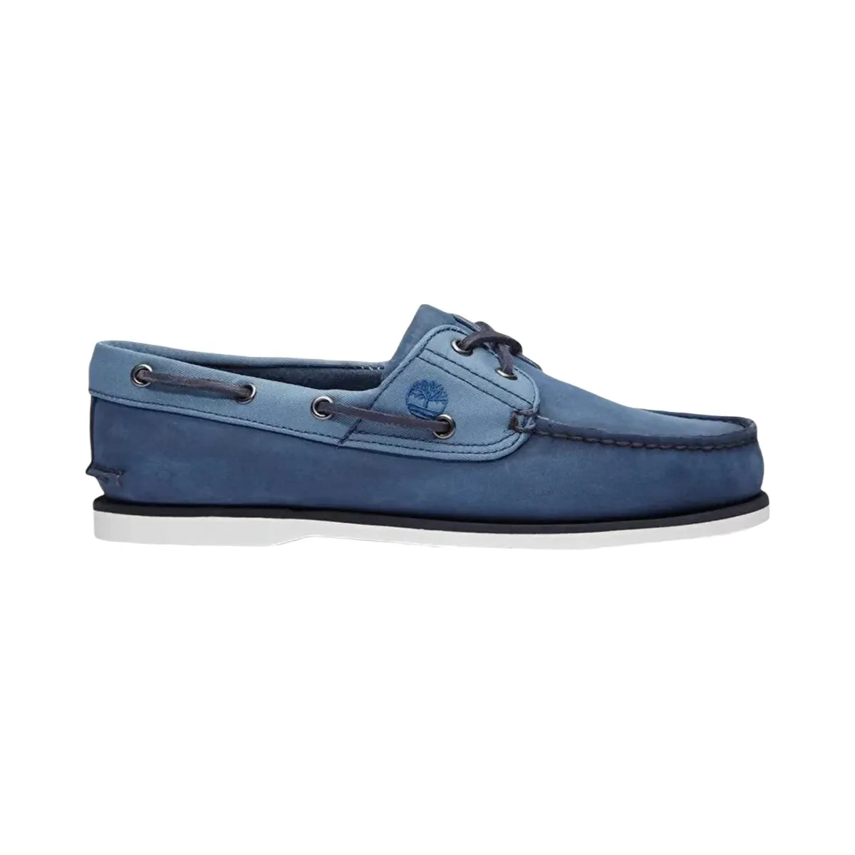 Timberland 2-Eye Classic Boat Shoe Dark Blue Nubuck