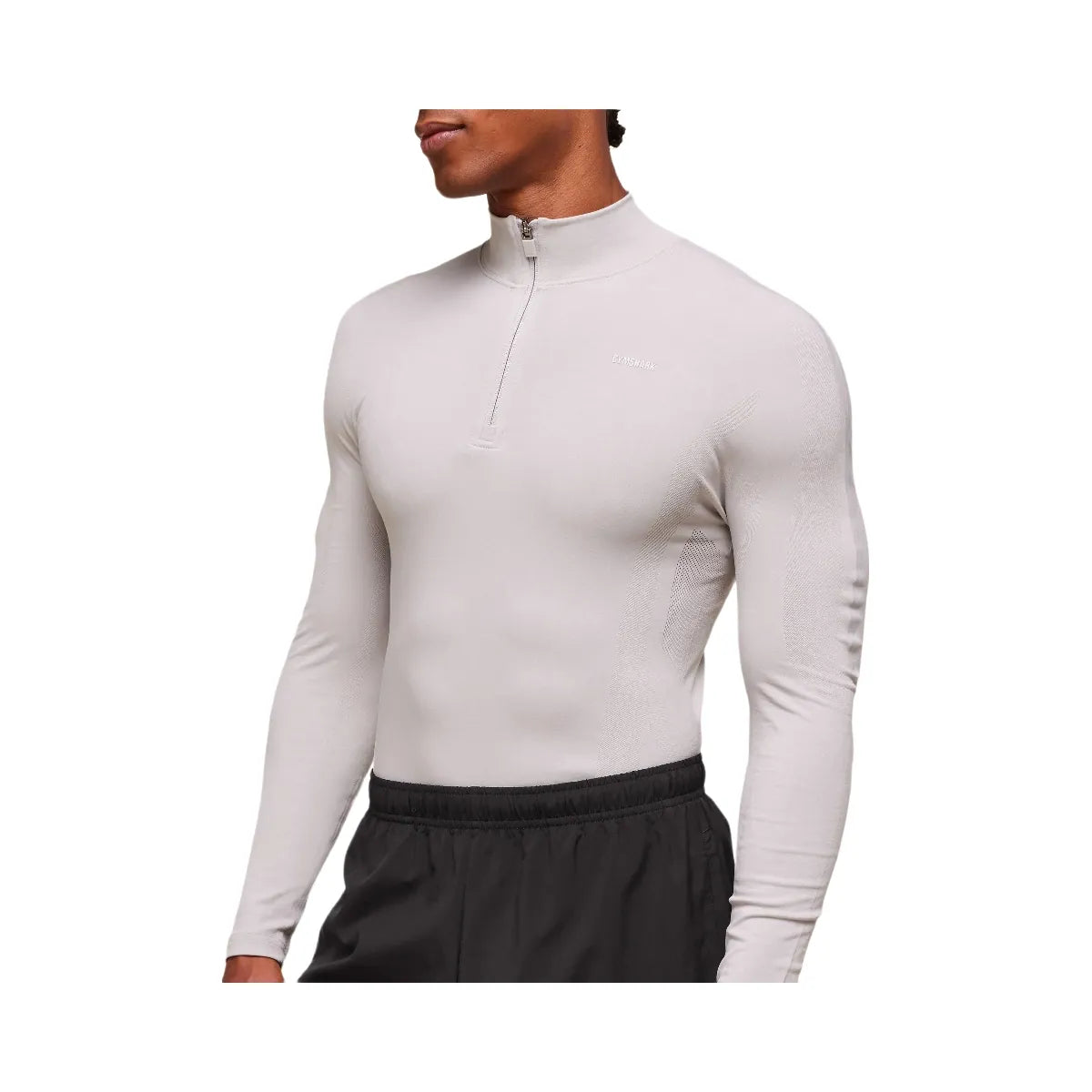 Gymshark everywear Warp Knit 1/4 Zip - Tame Grey