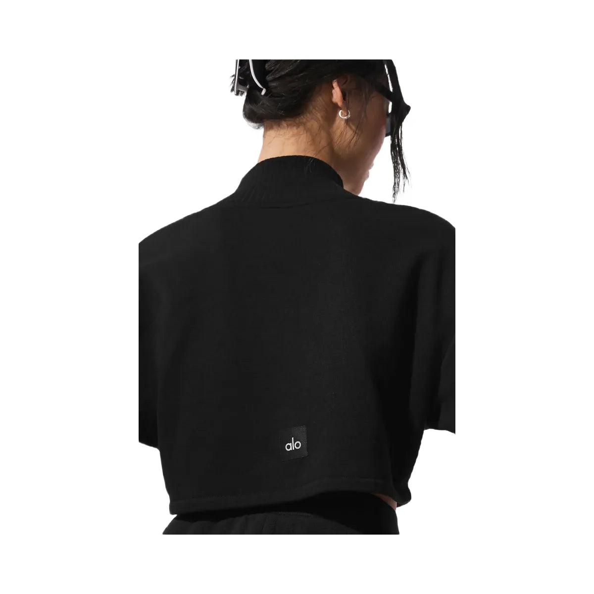 Alo Women's Cropped Serenity Coverup - Black