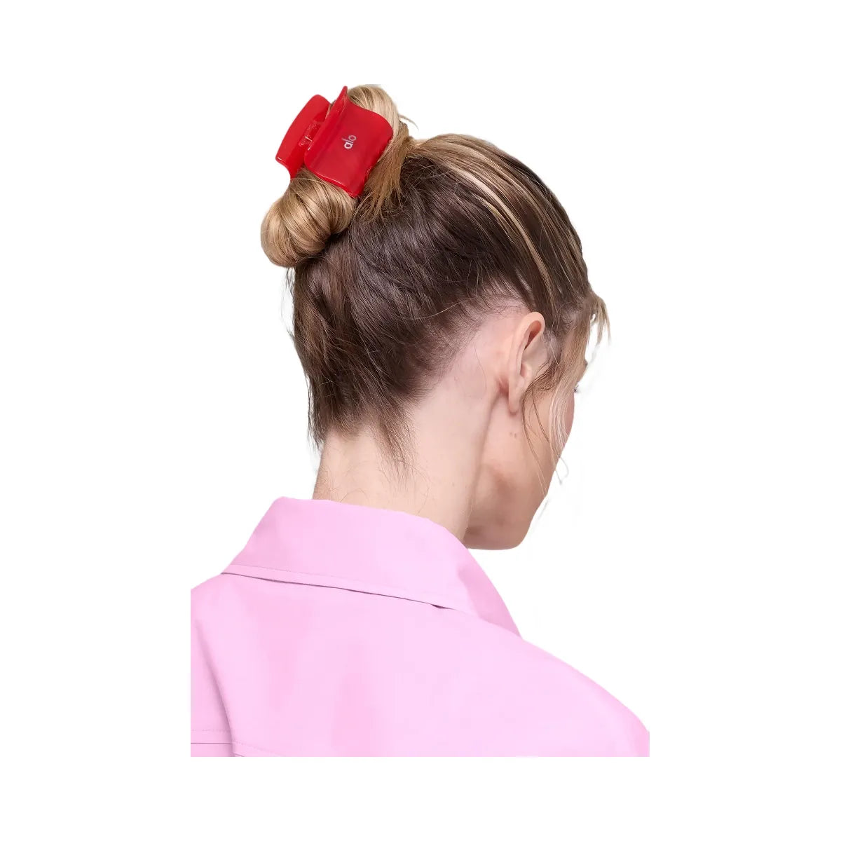 Alo Effortless Claw Clip (2-Pack) - Candy Heart Pink/Bright Red