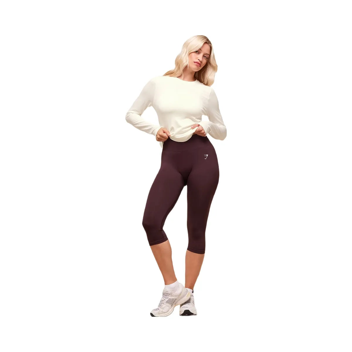 Gymshark Everyday Seamless Long Sleeve Top - Soft White