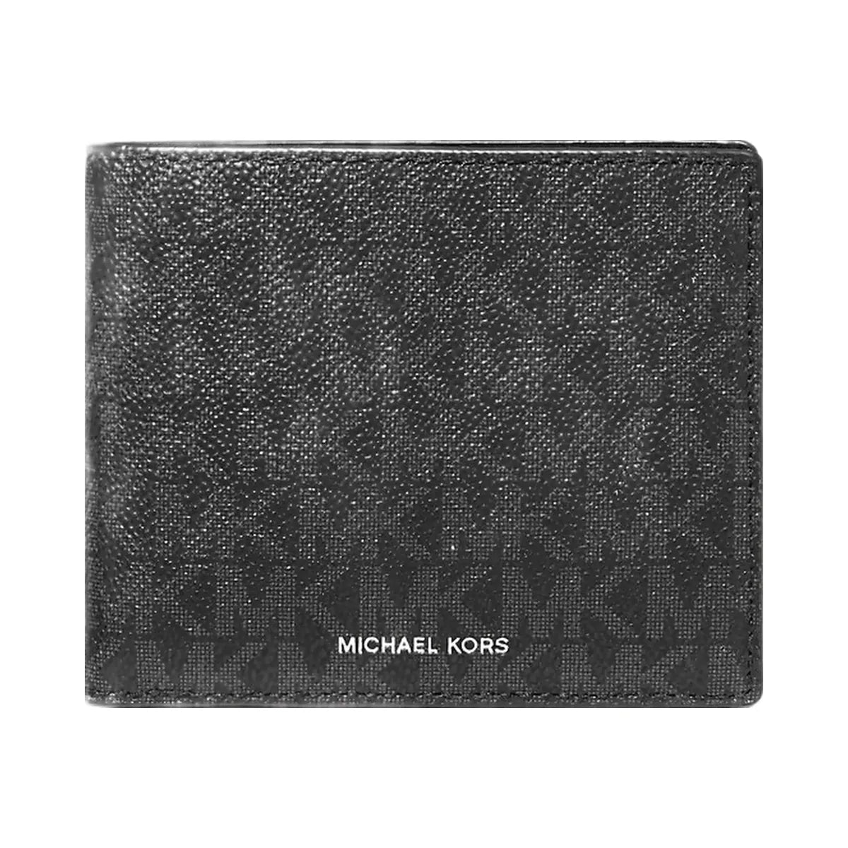 Michael Kors Cooper Logo Billfold Wallet With Coin Pouch Black