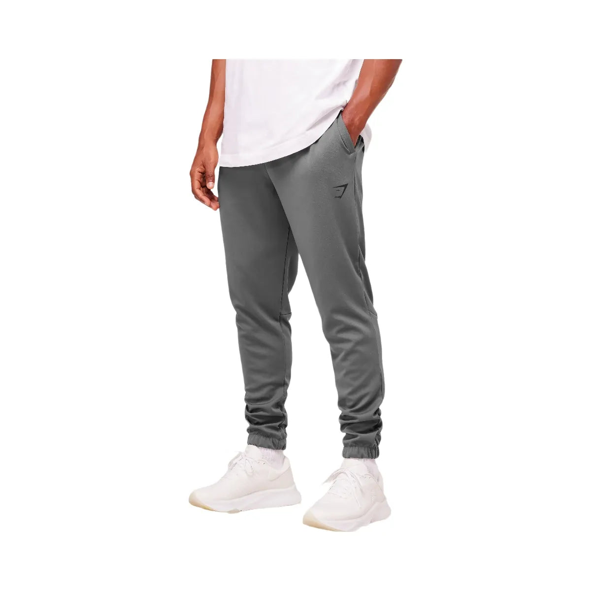 Gymshark Arrival Knit Block Joggers - Dark Grey