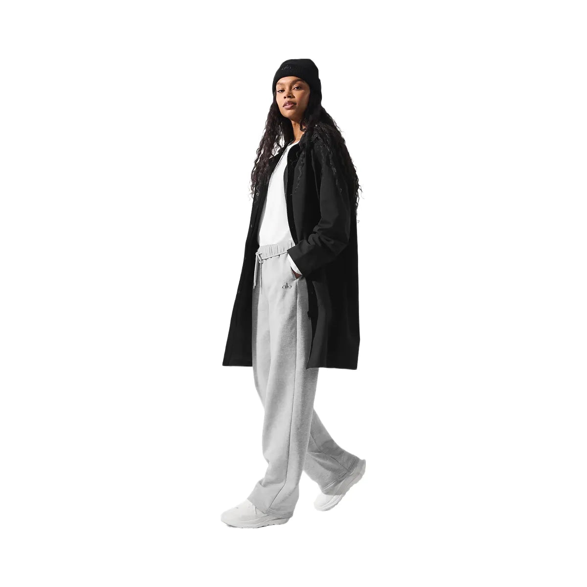 Alo Women's Rain Or Shine Long Coat - Black