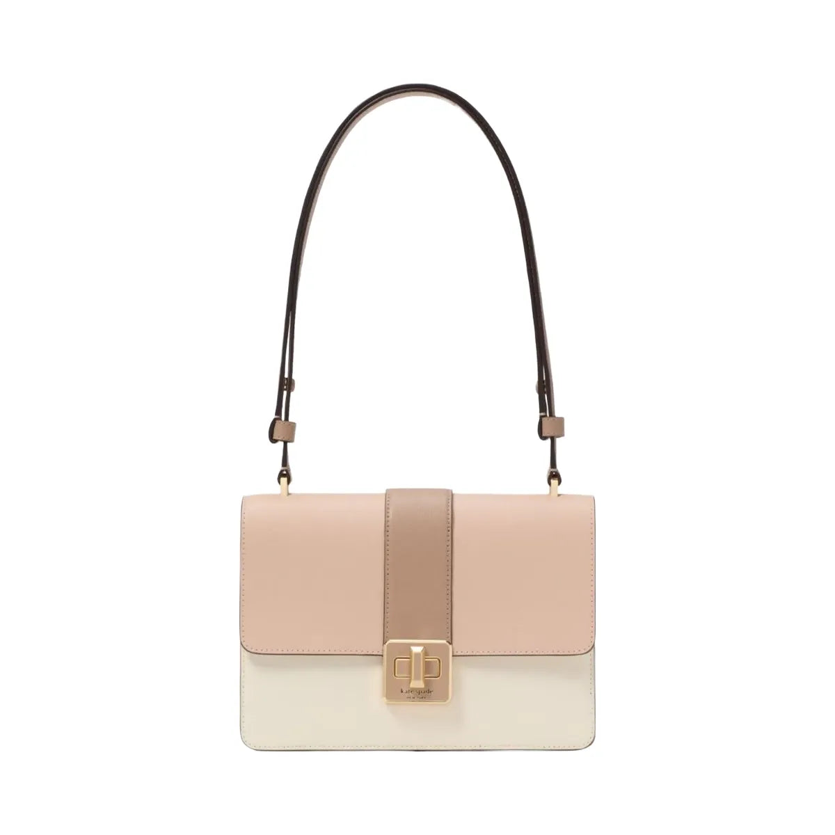 Kate Spade Phoebe Turnlock Shoulder Bag Toasted Hazelnut Multi