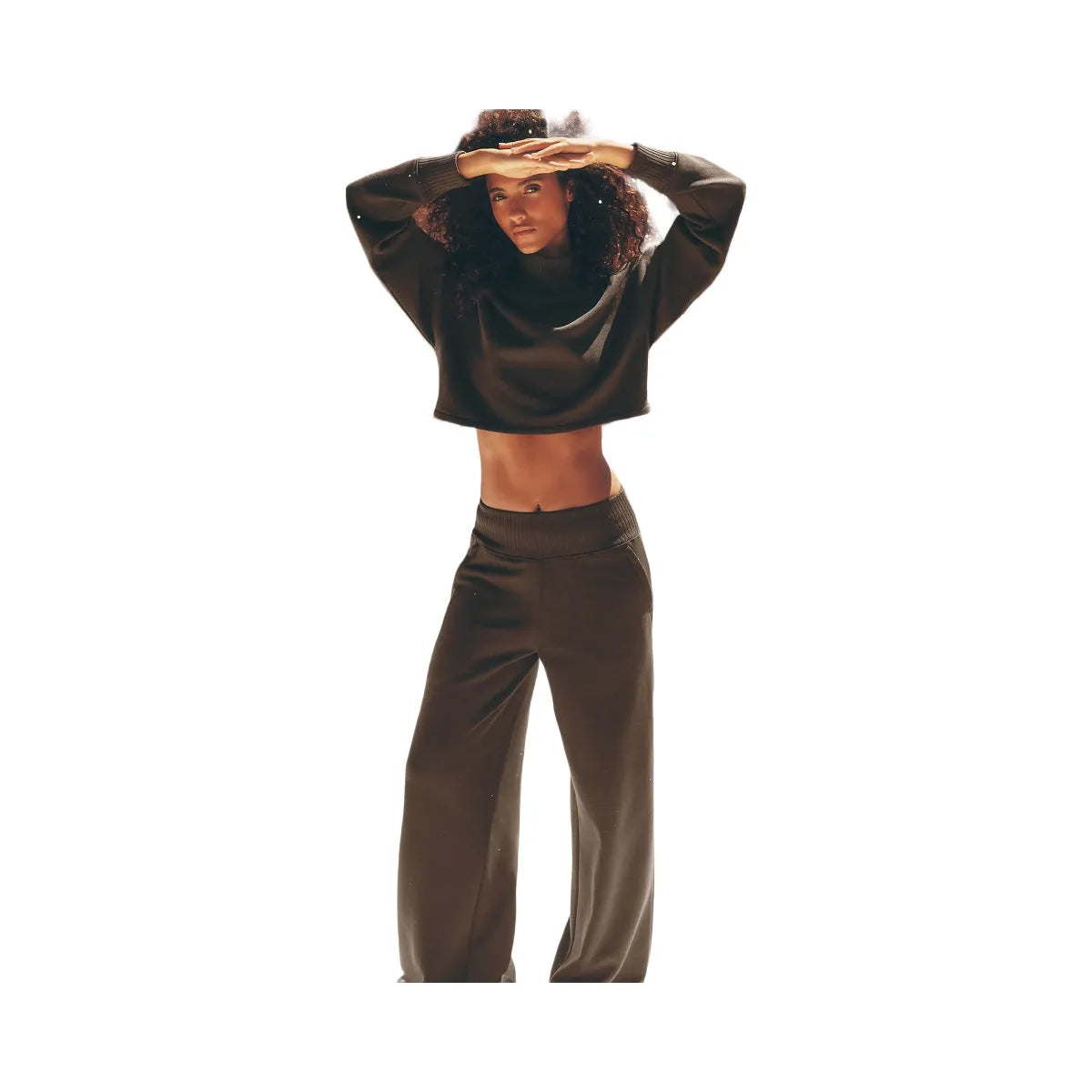 Alo Women's Serenity Wide Leg Sweatpant - Espresso