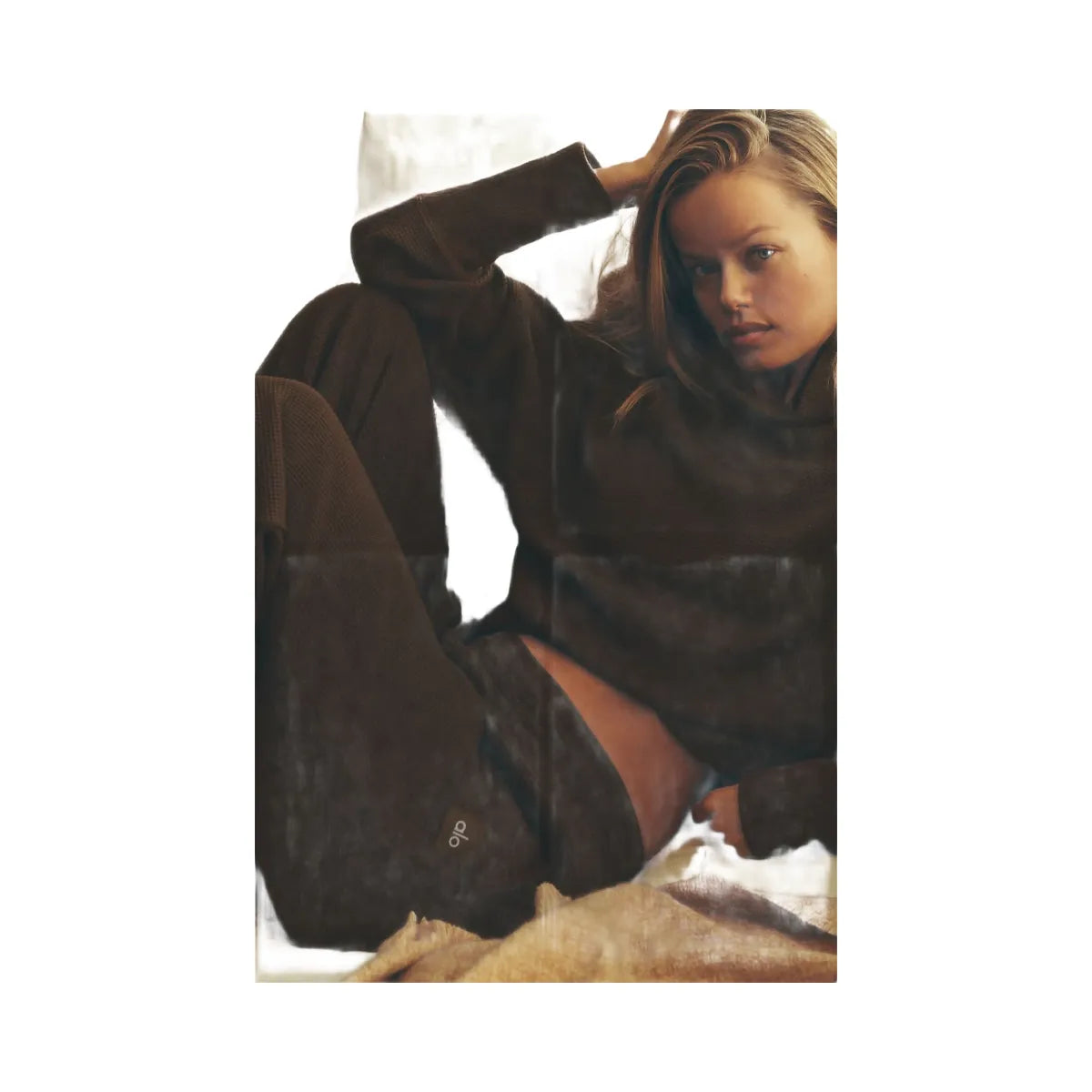 Alo Women's Waffle Weekend Escape Jogger - Espresso
