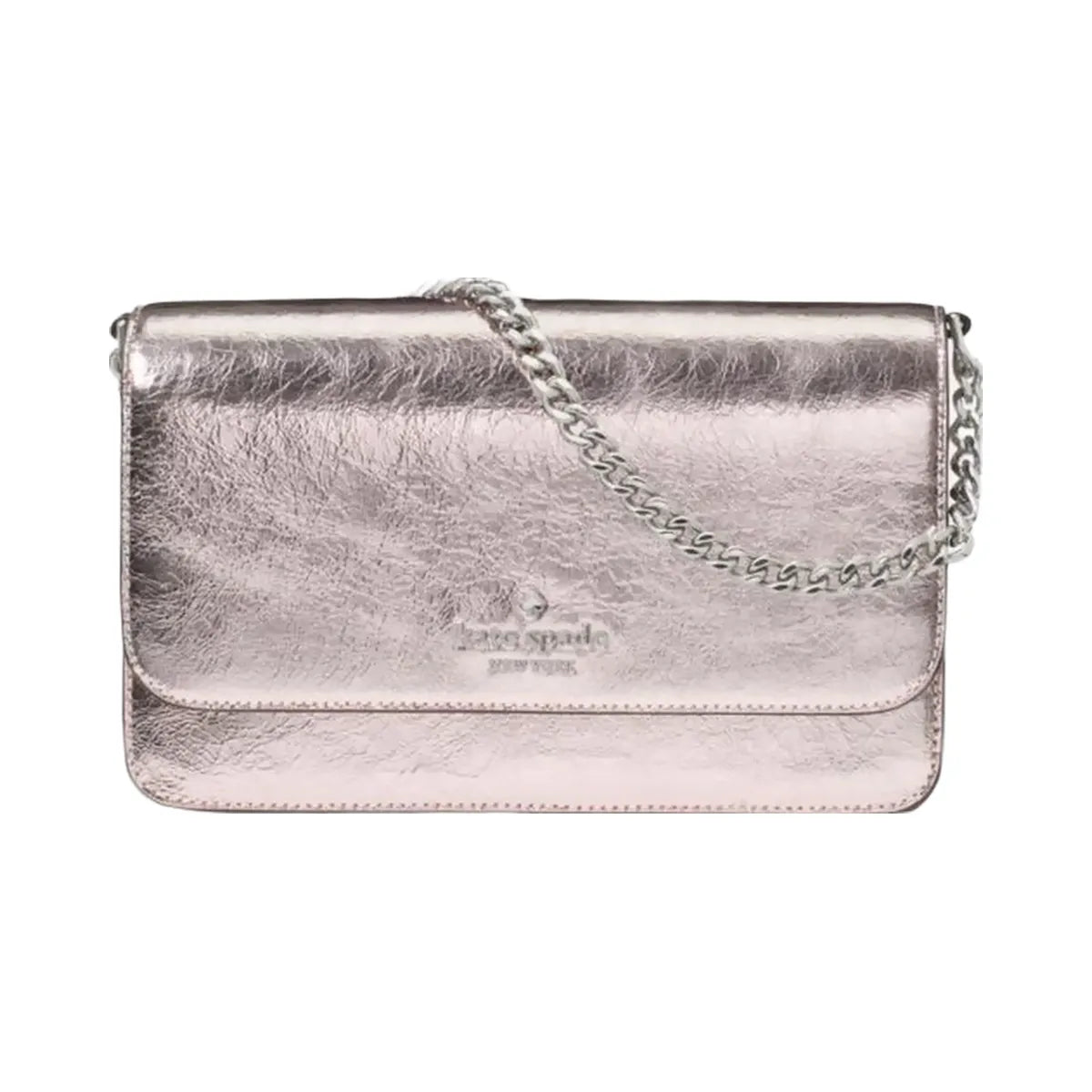 Kate Spade Madison Metallic Willow Mini Flap Crossbody Lilac Moonlight