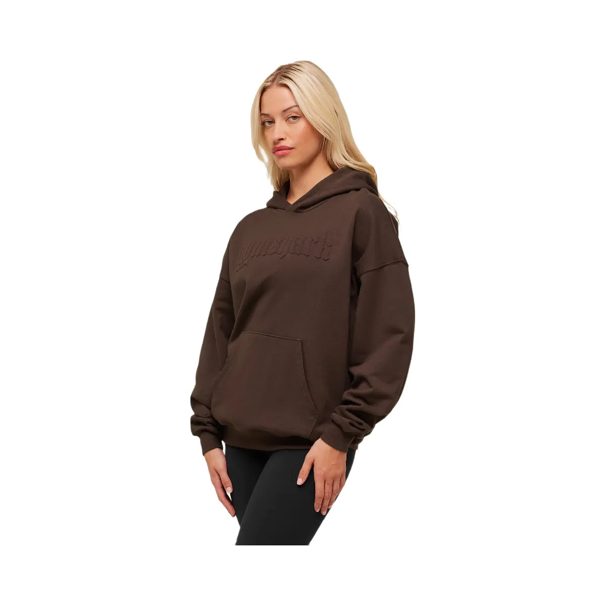 Gymshark Embossed Graphic Oversized Hoodie - Archive Brown