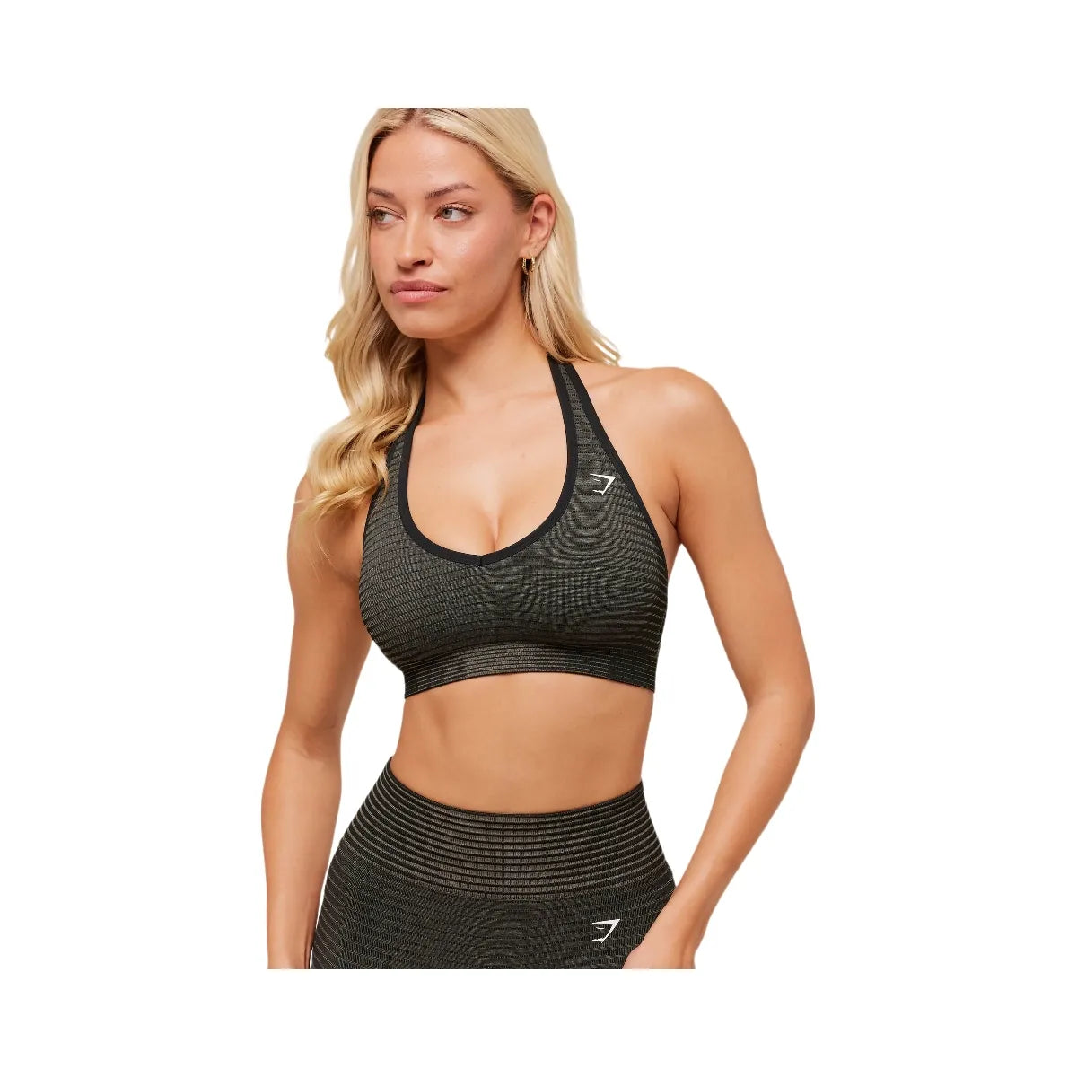 Gymshark Sport Seamless Sports Bra - Camo Brown/Black