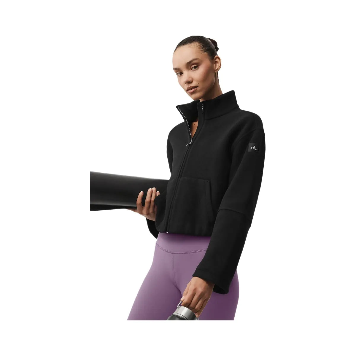 Alo Women's Double Face Wool City Girl Jacket - Black