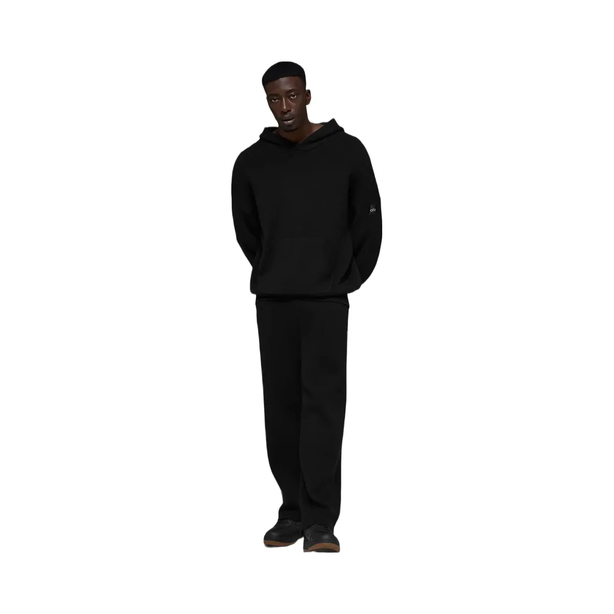 Alo Men's Scholar Hooded Sweater - Black