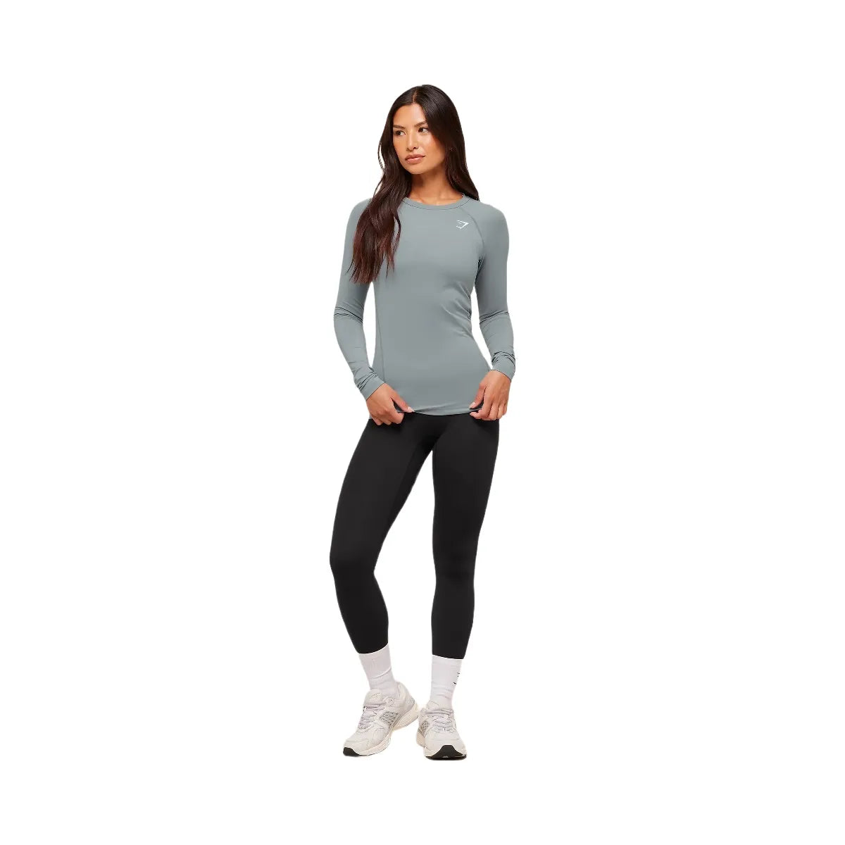 Gymshark Training Baselayer Long Sleeve Top - Denim Grey