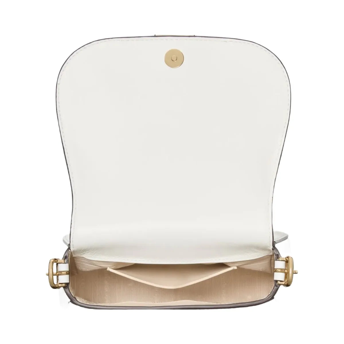 Kate Spade Nouveau Mini Saddle Bag True White