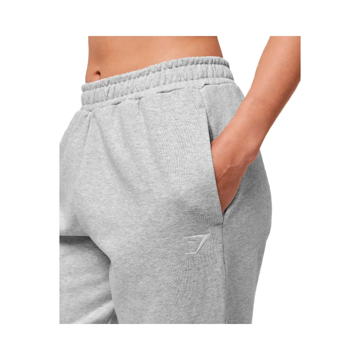 Gymshark Training Fleece Short Jogger - Light Grey Core Marl