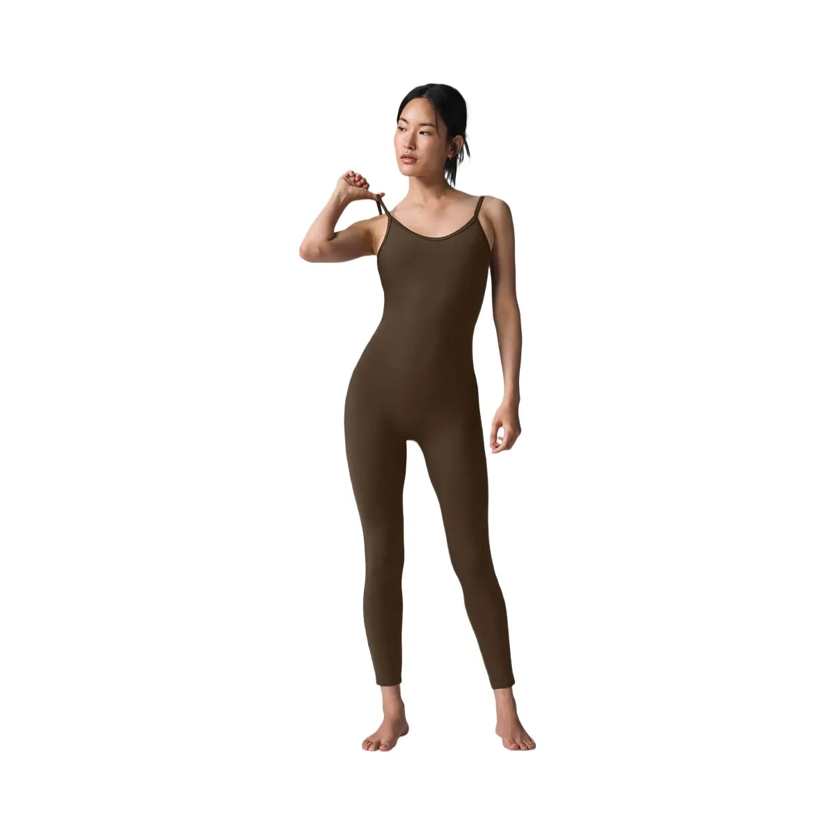 Alo Women's Airbrush One And Done Onesie - Espresso