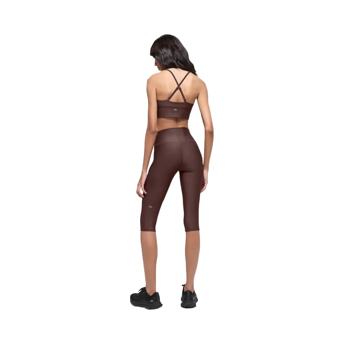 Alo Women's 16'' High-Waist Airlift Capri - Brownstone