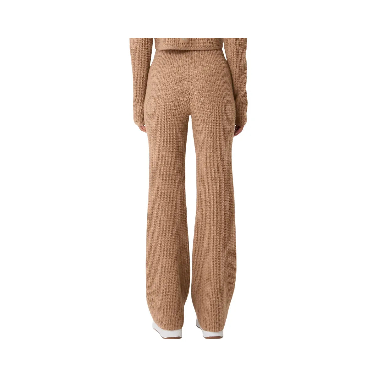 Alo Women's Cashmere High-Waist Plush Waffle Pant - Toasted Almond