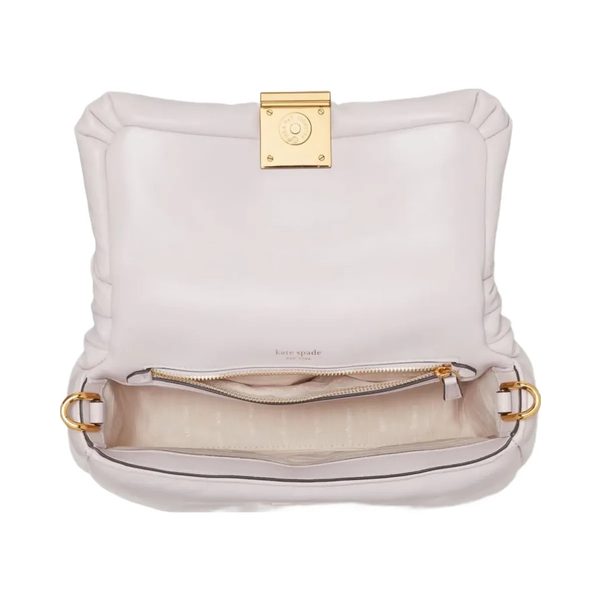 Kate Spade Dakota Puffy Leather Crossbody Lilac Moonlight