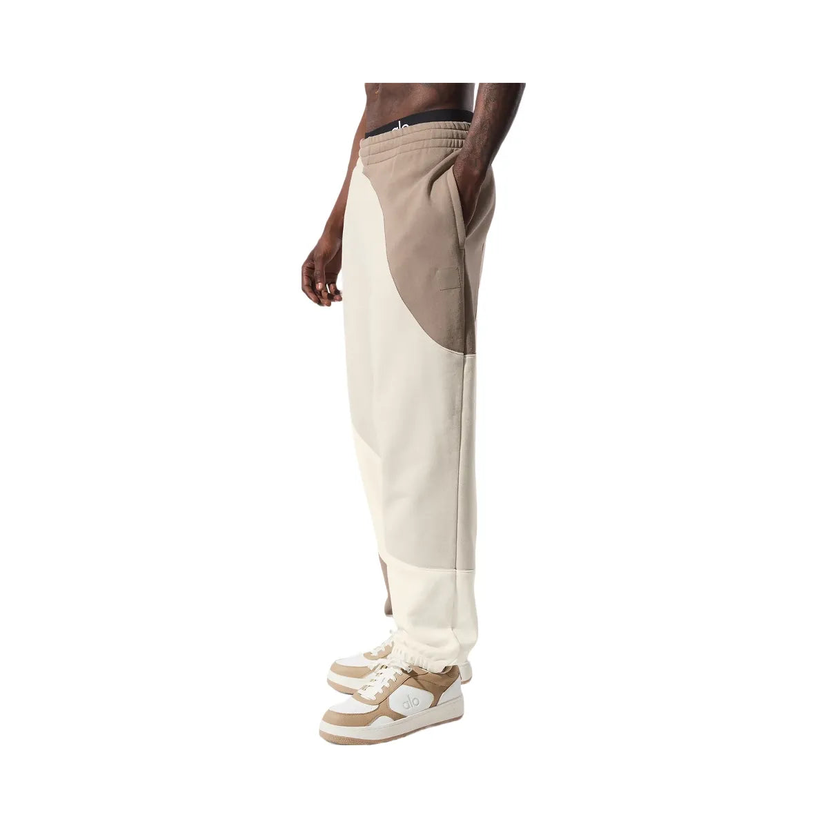 Alo Men's Make Waves Sweatpant - Ivory/Bone/Gravel