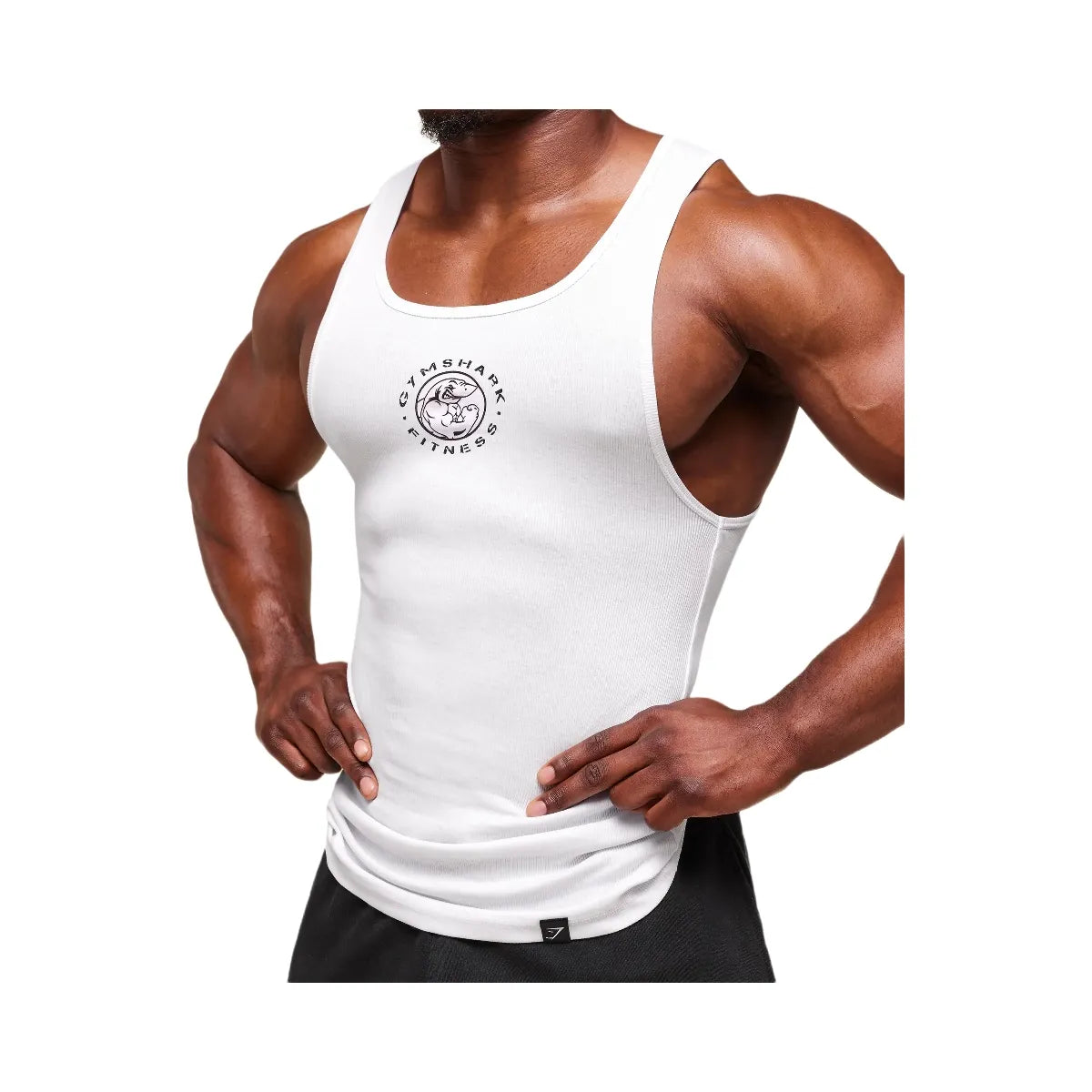 Gymshark Lifting Club Ribbed Tank - White