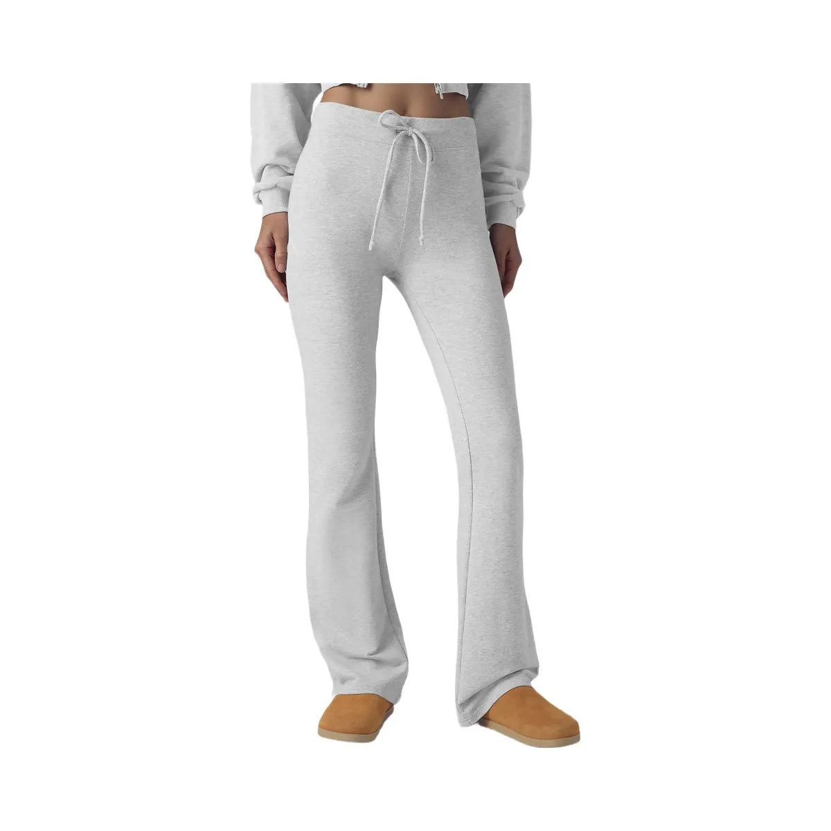 Alo Women's Sway Bootcut Sweatpant - Athletic Heather Grey