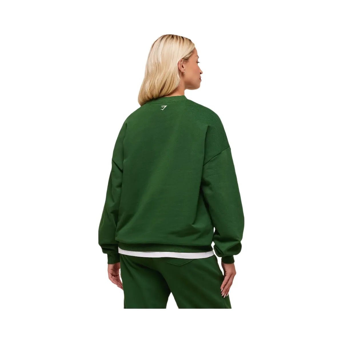 Gymshark Collegiate Graphic Crew Neck Pullover - Athletic Green