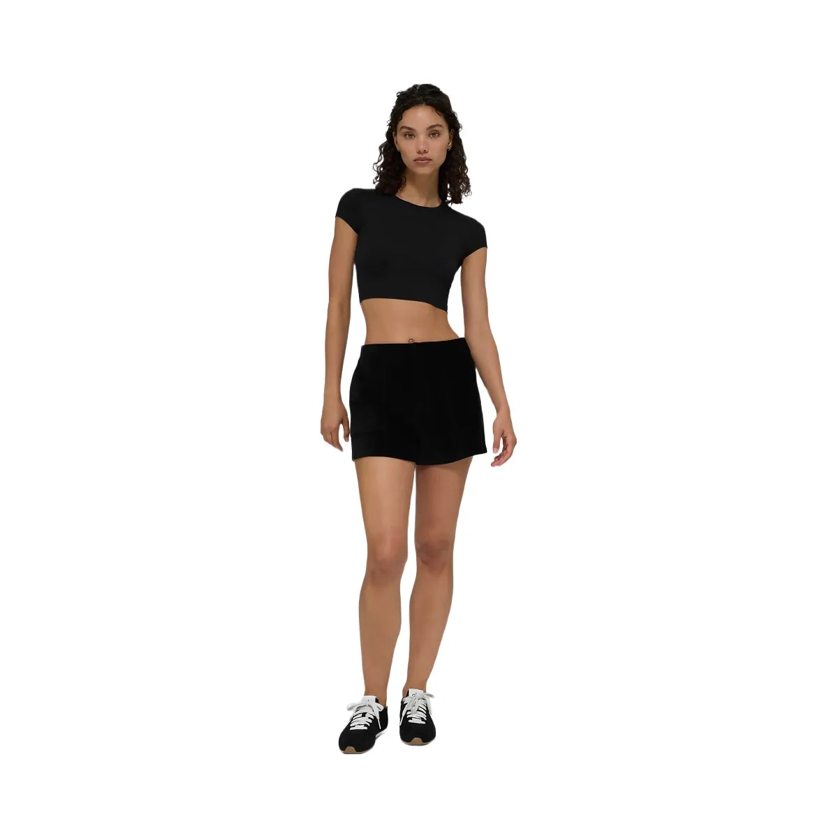 Alo Women's Micro Corduroy On Duty Short - Black