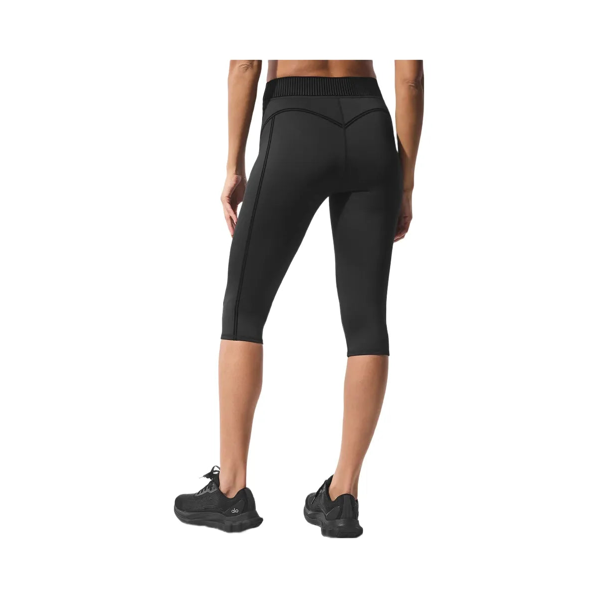 Alo Women's Airlift High-Waist Line Up Capri - Black