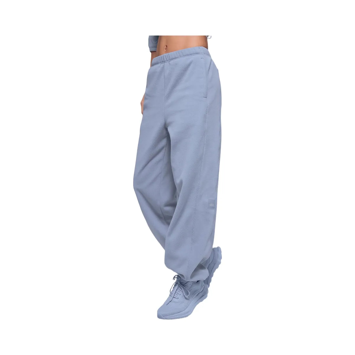 Alo Women's Polar Fleece High-Waist Retreat Jogger - Winter Frost